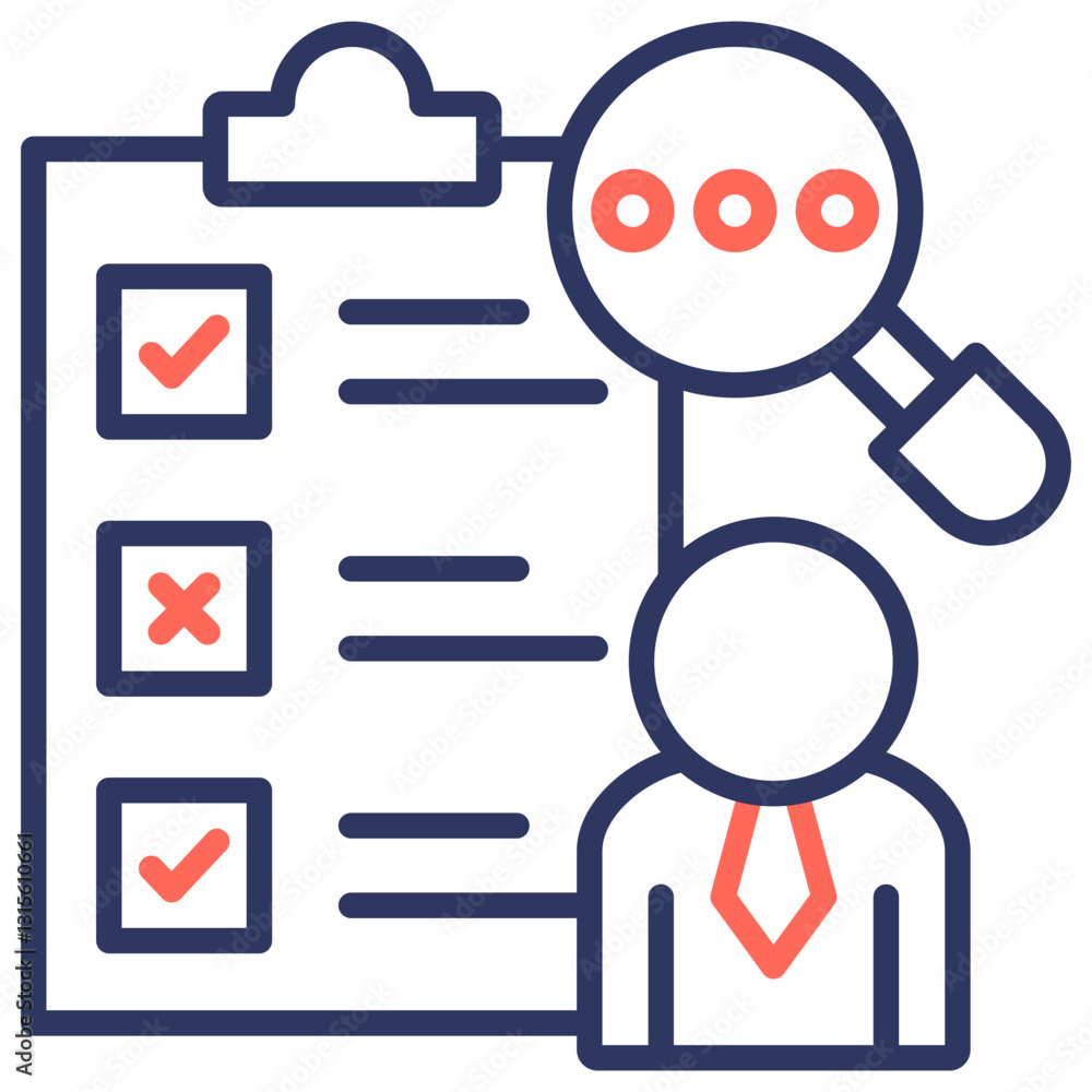 Fototapeta premium Recruitment Icon