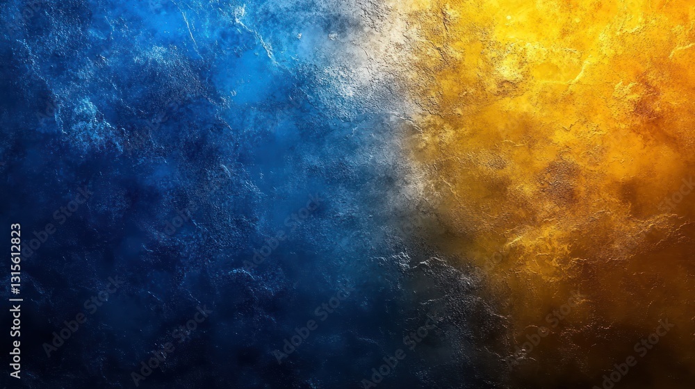 Fototapeta premium Abstract vibrant blue and gold textured background
