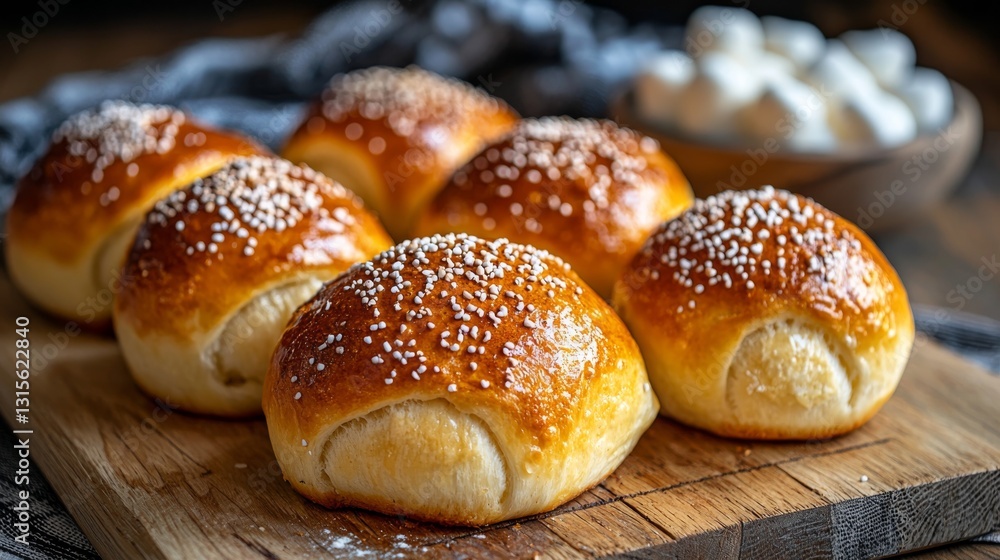 Soft sweet buns with golden crust in a warm and inviting presentation. Perfect buns for a cozy snack. Soft sweet buns with golden crust in a warm and inviting presentation. Perfect buns for a cozy snack.
