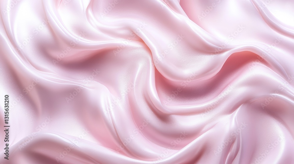 Luxurious white cream waves with glossy satin finish, gentle ripples creating dimensional texture like whipped silk, dreamy rose pink atmospheric backdrop, extreme close-up product photography Luxurious white cream waves with glossy satin finish, gentle ripples creating dimensional texture like whipped silk, dreamy rose pink atmospheric backdrop, extreme close-up product photography