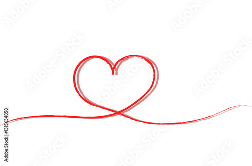 ハートの赤い糸