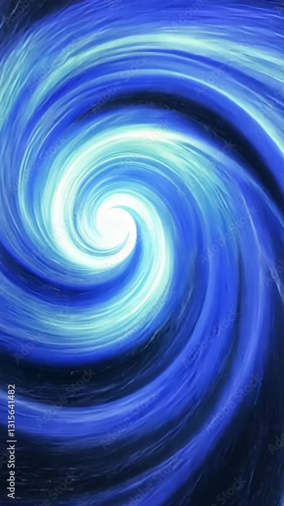 Swirling blue vortex with vibrant hues forming a dynamic spiral pattern in abstract art Swirling blue vortex with vibrant hues forming a dynamic spiral pattern in abstract art