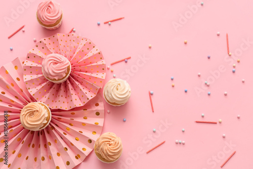 Sweet Birthday cupcakes wit...