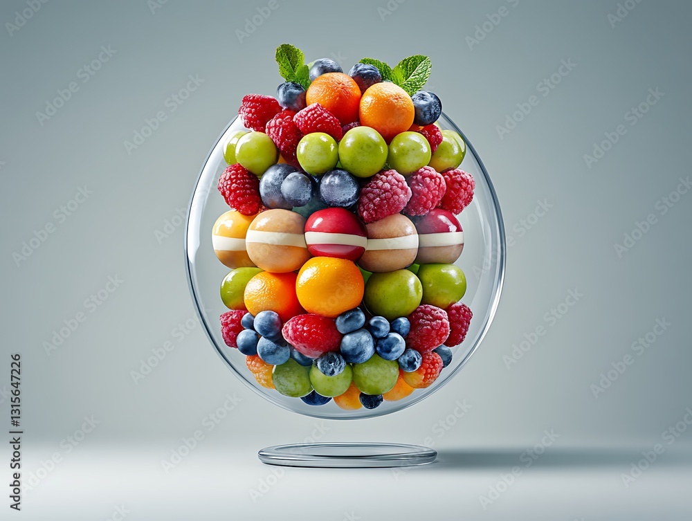 Vibrant fruit display studio setting food photography minimalist aesthetics close-up freshness Vibrant fruit display studio setting food photography minimalist aesthetics close-up freshness