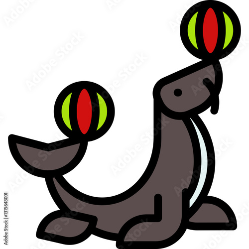 sea lion circus icon