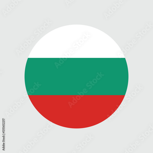 Obraz na plátně Bulgaria Flag Sphere Vector