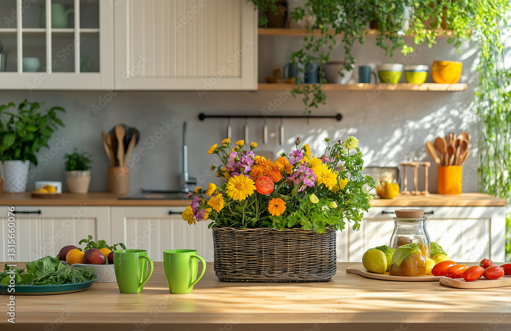 fruits and vegetables in the kitchen, cat in the kitchen, kitchen interior with flowers, kitchen interior design, kitchen utensils on the table, kitchen interior with kitchen utensils fruits and vegetables in the kitchen, cat in the kitchen, kitchen interior with flowers, kitchen interior design, kitchen utensils on the table, kitchen interior with kitchen utensils