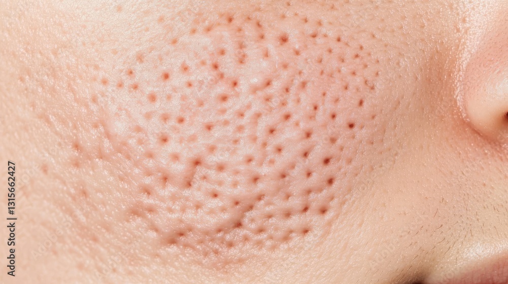 Fototapeta premium Pimple on Asian skin.
