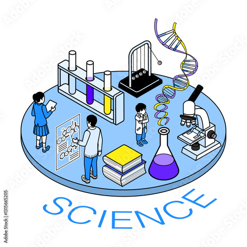 未来教育　科学のコンセプトアート
Future education - Science concept art