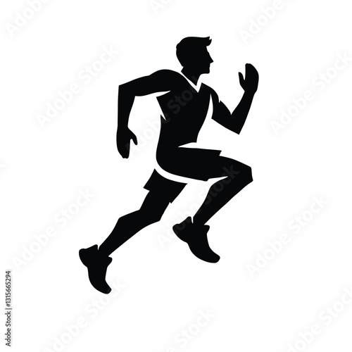 Dynamic Jogging Silhouette