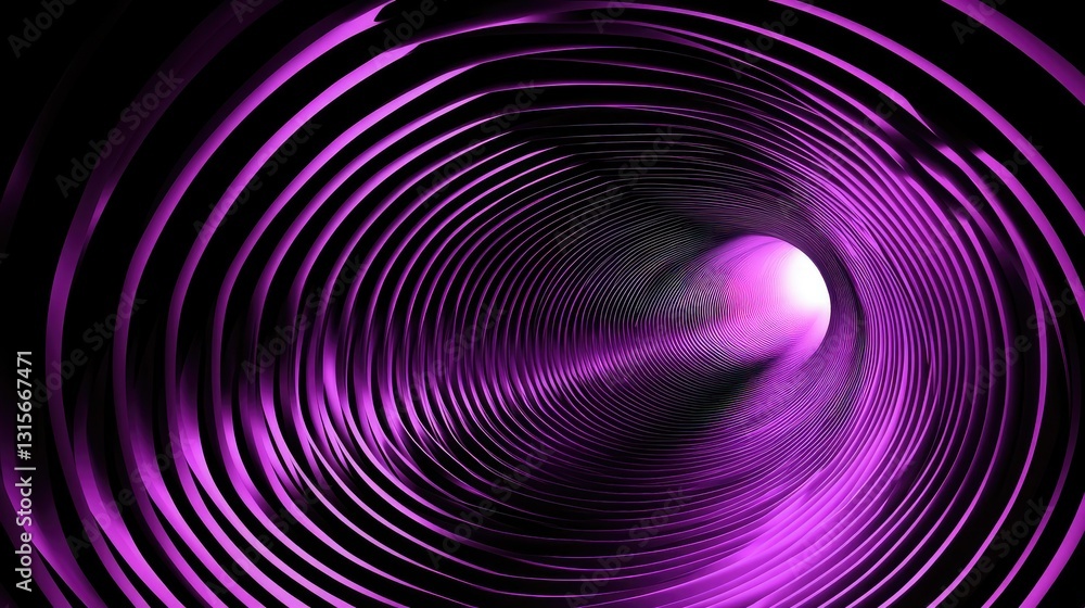 Abstract Purple Spiral Tunnel Abstract Purple Spiral Tunnel
