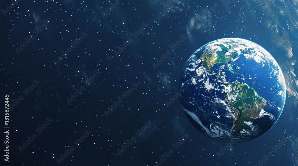 Fototapeta premium Fresh Background of Earth Day: Tracing the Source of Environmental Actions under the New Voice of Nature