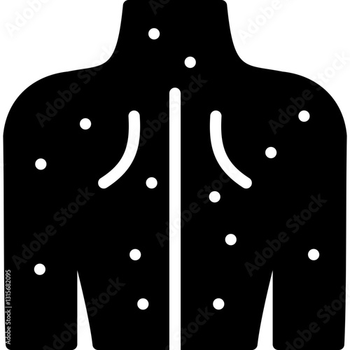 dengue icon illustration design with solid