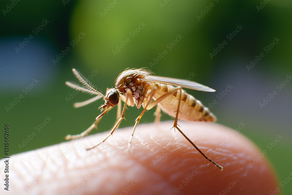 Mosquito Close Up Detailed Image Mosquito Close Up Detailed Image