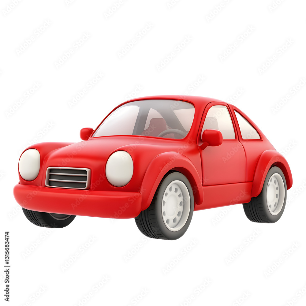 Vibrant Red Toy Car Model on White Background Automotive Miniature for Children s Play Vibrant Red Toy Car Model on White Background Automotive Miniature for Children s Play