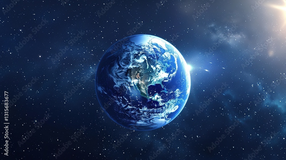 Fototapeta premium Modern Background of Earth Day: The New Look of Environmental Protection Driven by Technology and Concepts