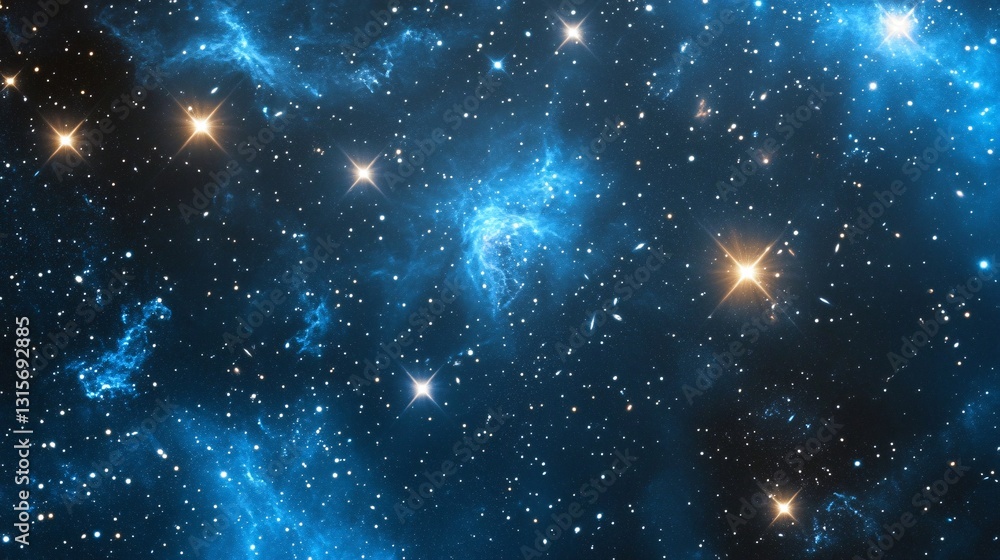 Fototapeta premium A Mesmerizing Space Scene of Stars and Cosmic Swirl