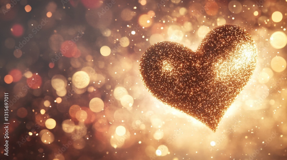 A soft and glowing heart-shaped particle background, twinkling with golden glitter in a never-ending loop. The smooth animation radiates love and magic, isolated on white background A soft and glowing heart-shaped particle background, twinkling with golden glitter in a never-ending loop. The smooth animation radiates love and magic, isolated on white background