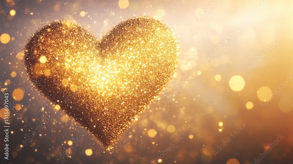 A soft and glowing heart-shaped particle background, twinkling with golden glitter in a never-ending loop. The smooth animation radiates love and magic, isolated on white background A soft and glowing heart-shaped particle background, twinkling with golden glitter in a never-ending loop. The smooth animation radiates love and magic, isolated on white background