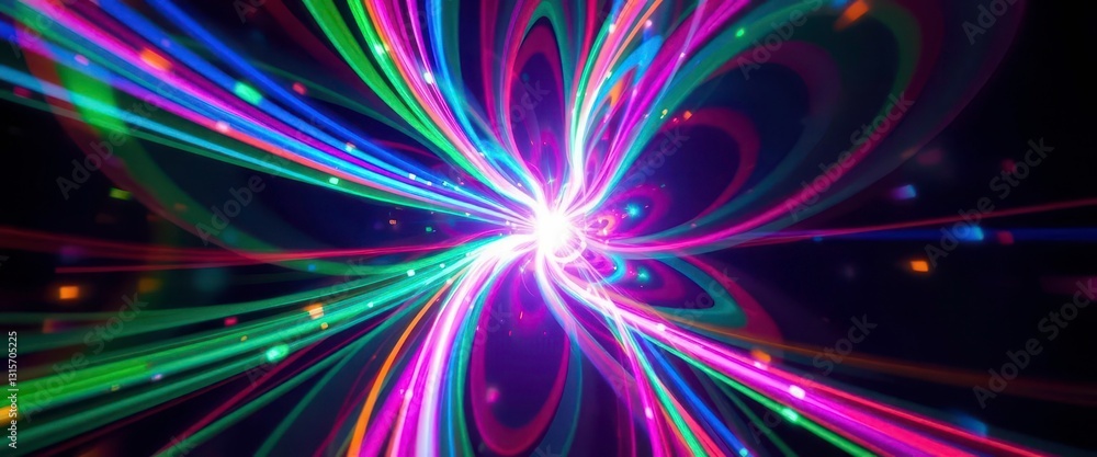 A kaleidoscope of swirling light trails, vibrant hues exploding outwards, nebula, prism A kaleidoscope of swirling light trails, vibrant hues exploding outwards, nebula, prism