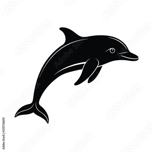 Wallpaper Mural dolphin vector illustration Torontodigital.ca