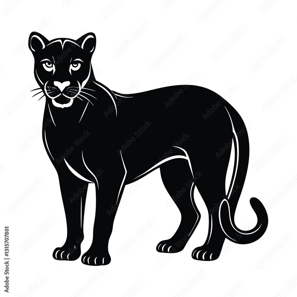 Obraz premium black panther vector