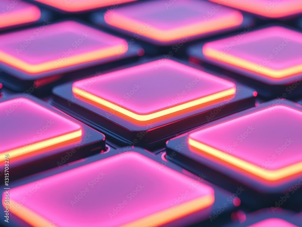 Futuristic isometric grid with fixedrate bond certificates glowing steadily, fixedrate bonds, structured financial planning concept Futuristic isometric grid with fixedrate bond certificates glowing steadily, fixedrate bonds, structured financial planning concept