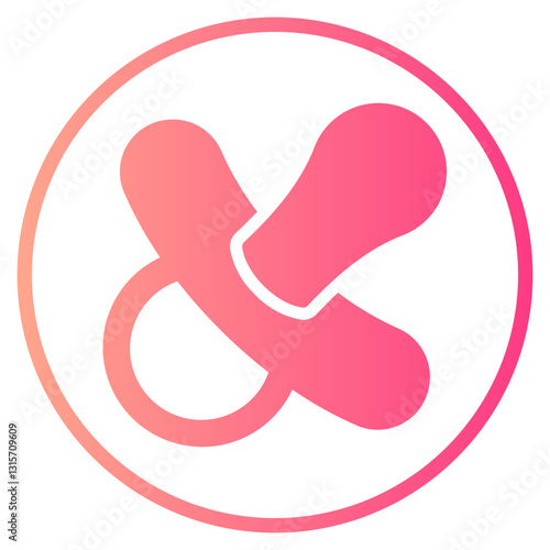 pacifier gradient icon