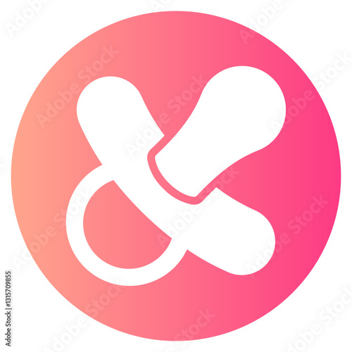 pacifier gradient icon