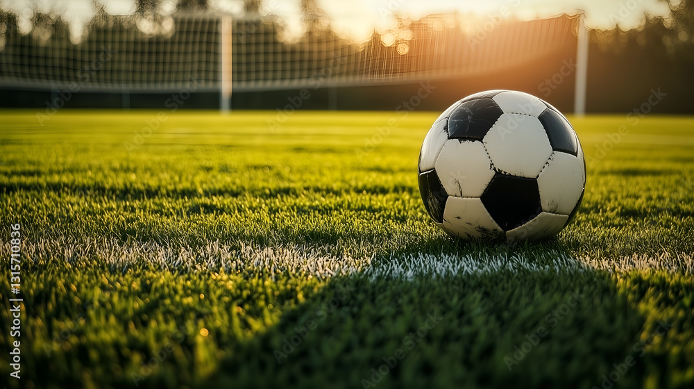 Obraz premium The Game Begins A Soccer Moment Captured