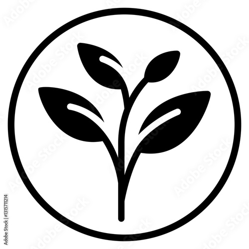 herb glyph icon