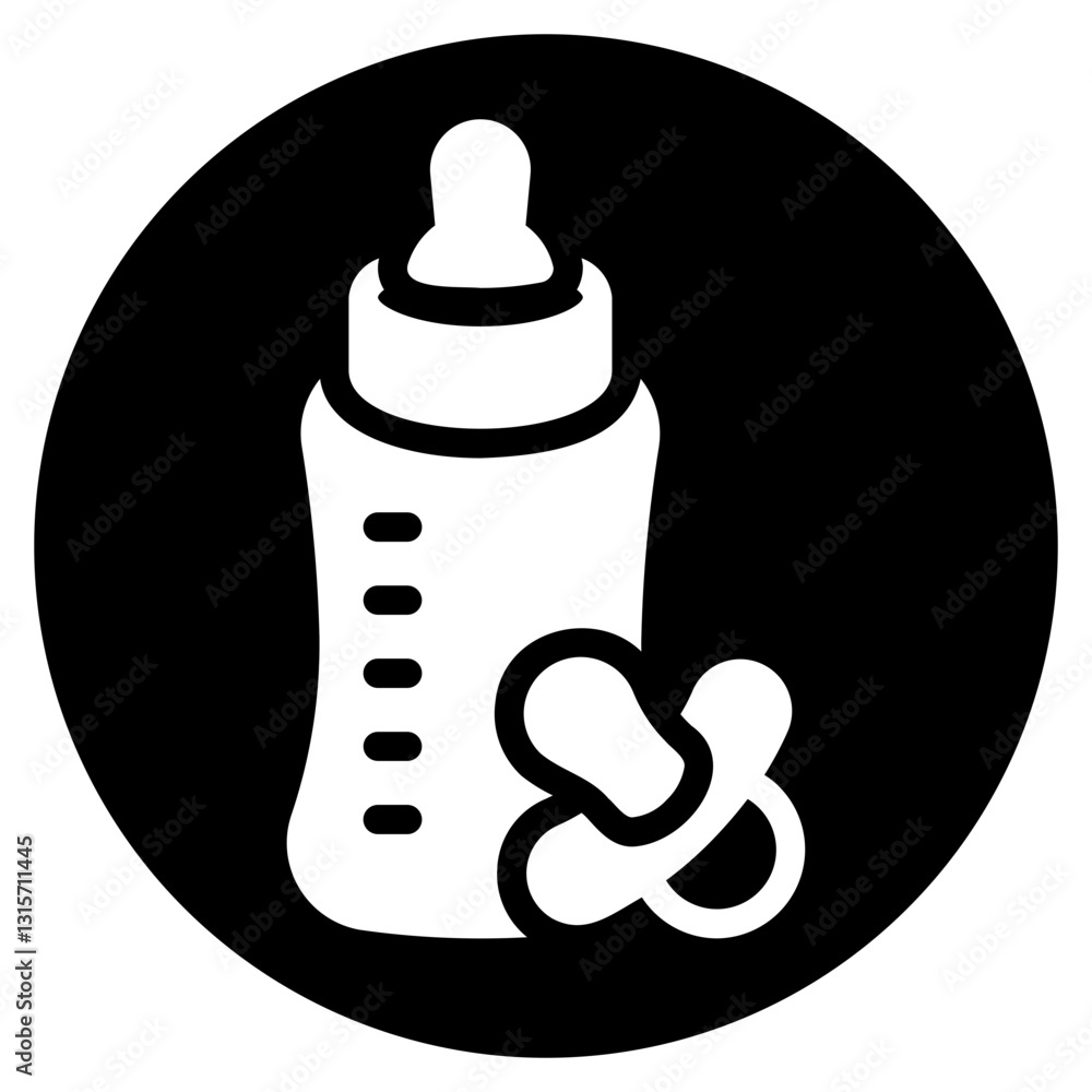 Fototapeta premium baby product glyph icon