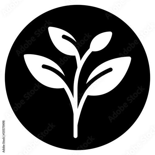 herb glyph icon