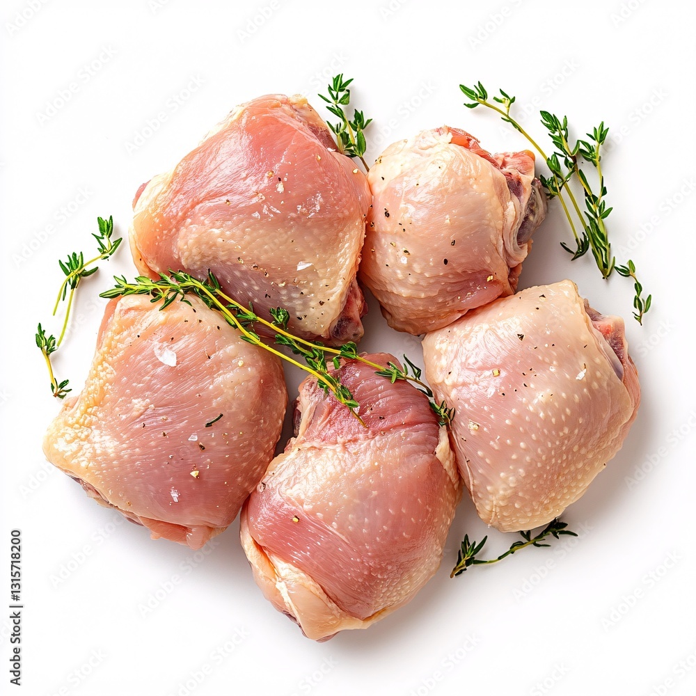 Skin-On Bone-In Chicken Thighs and Drumsticks Ready for Cooking Display Skin-On Bone-In Chicken Thighs and Drumsticks Ready for Cooking Display