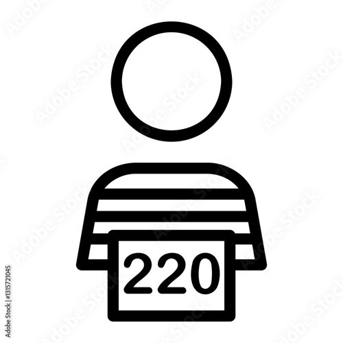 suspect Line Icon