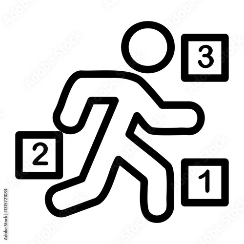 crime scene Line Icon