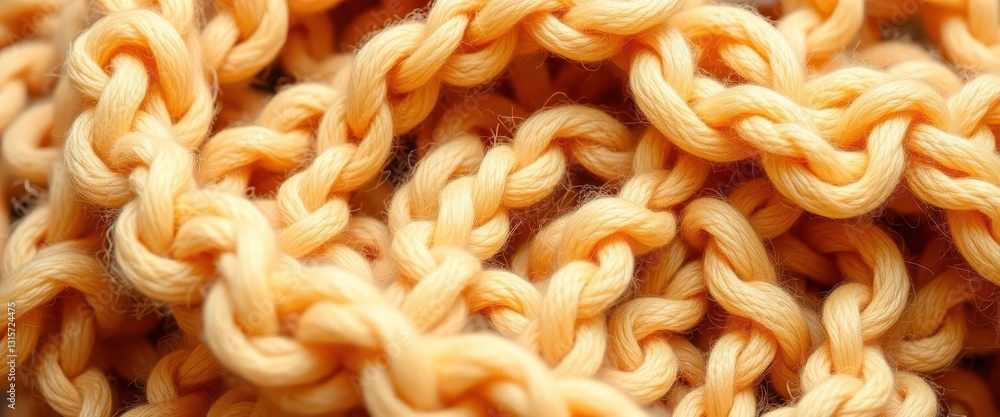 Close-up of chunky knit wool, showing textured loops and stitches, loop, winter Close-up of chunky knit wool, showing textured loops and stitches, loop, winter