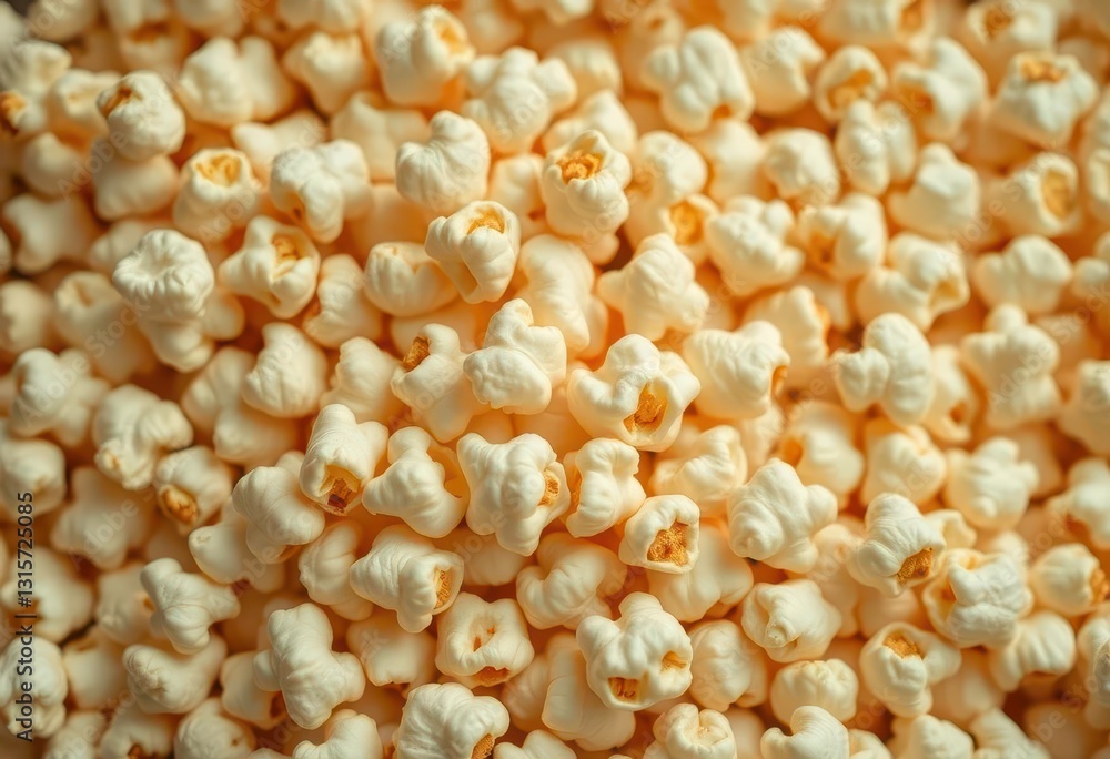 Close-up of dry popcorn kernels, showing texture and detail, grain, plant Close-up of dry popcorn kernels, showing texture and detail, grain, plant