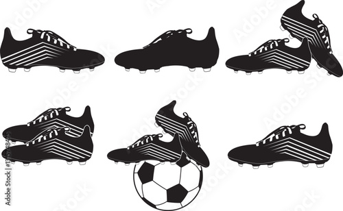 Soccer Shoes, Sport Silhouette, Soccer Clipart