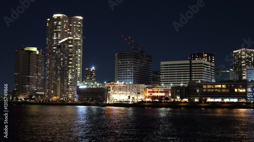 Wallpaper Mural 豊洲　夜景　2025年2月 Torontodigital.ca