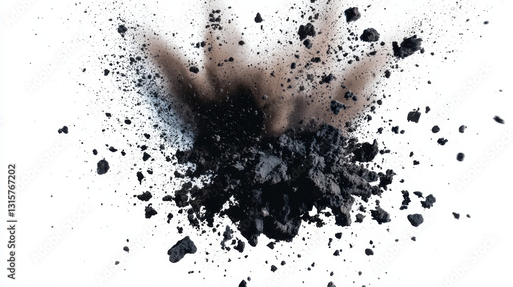 A black and white photo of a large explosion with a lot of debris A black and white photo of a large explosion with a lot of debris