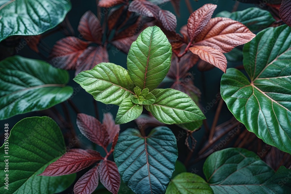 Fototapeta premium Stunning Macro Leaf Design Elements for Organic Textures and Modern Decor