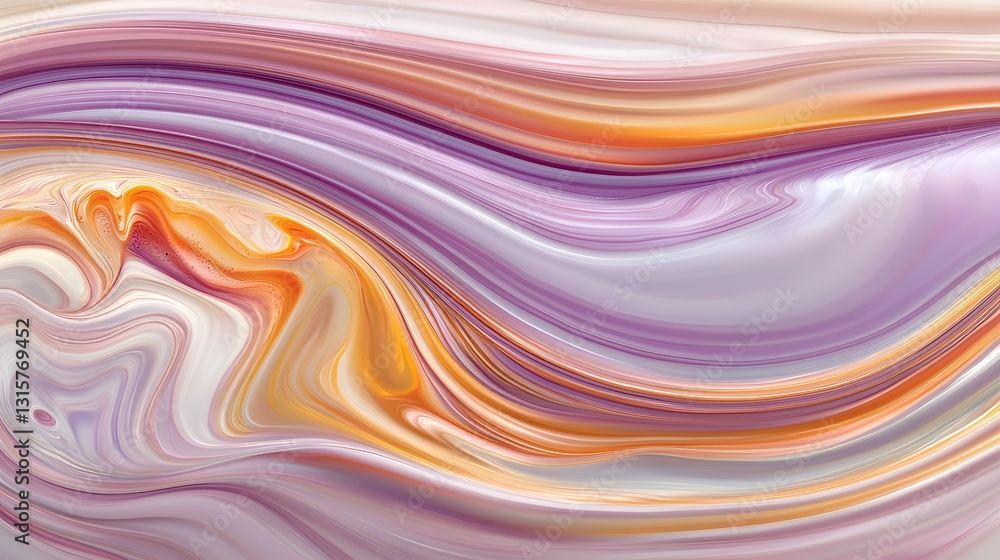 Abstract Flowing Waves in Soft Pastel Colors with Smooth Gradients and Textures Abstract Flowing Waves in Soft Pastel Colors with Smooth Gradients and Textures