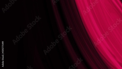 Abstract Pink and Black Background with Smooth Wavy Shapes  Perfect for Modern Designs