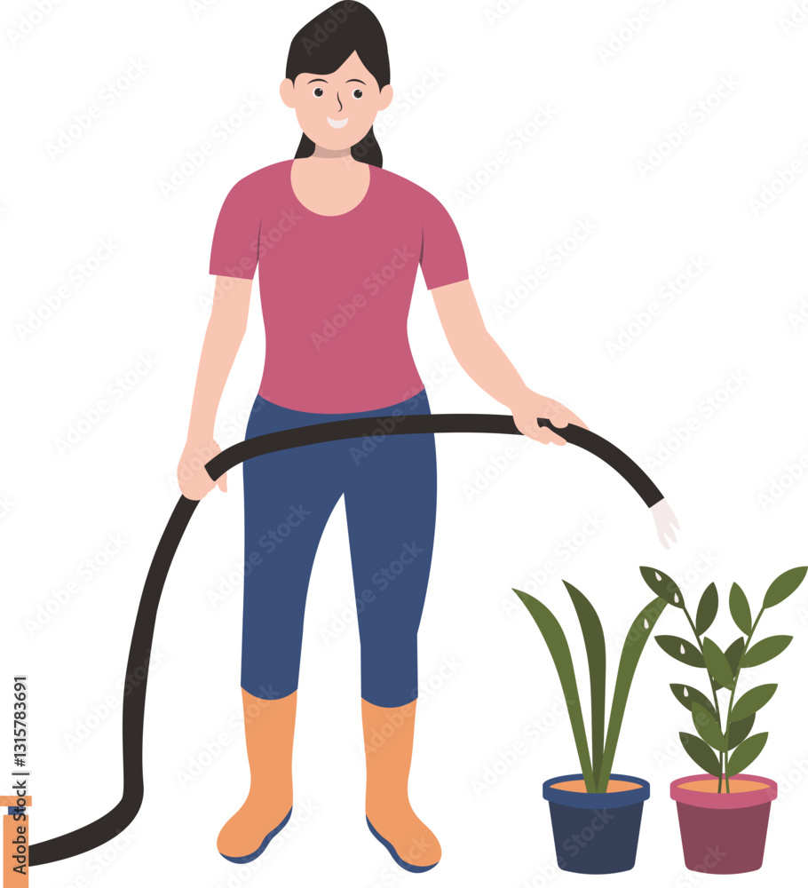People Enjoying Hobbies with Flat Cartoon Design. Vector Illustration. People Enjoying Hobbies with Flat Cartoon Design. Vector Illustration.