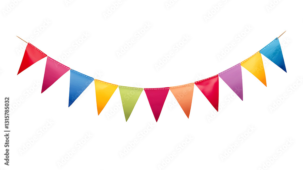 Obraz premium triangular flag on transparent background