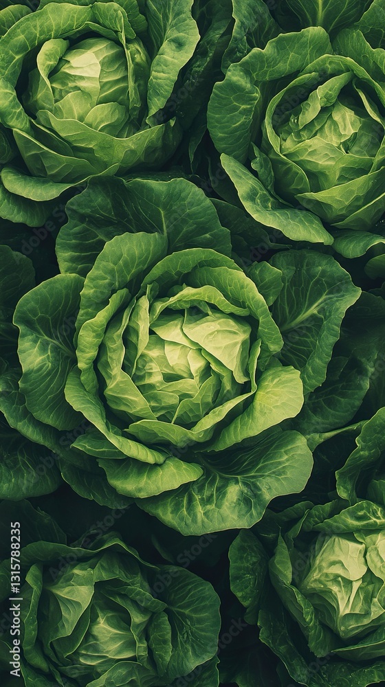 Close-up view of fresh green cabbages Close-up view of fresh green cabbages