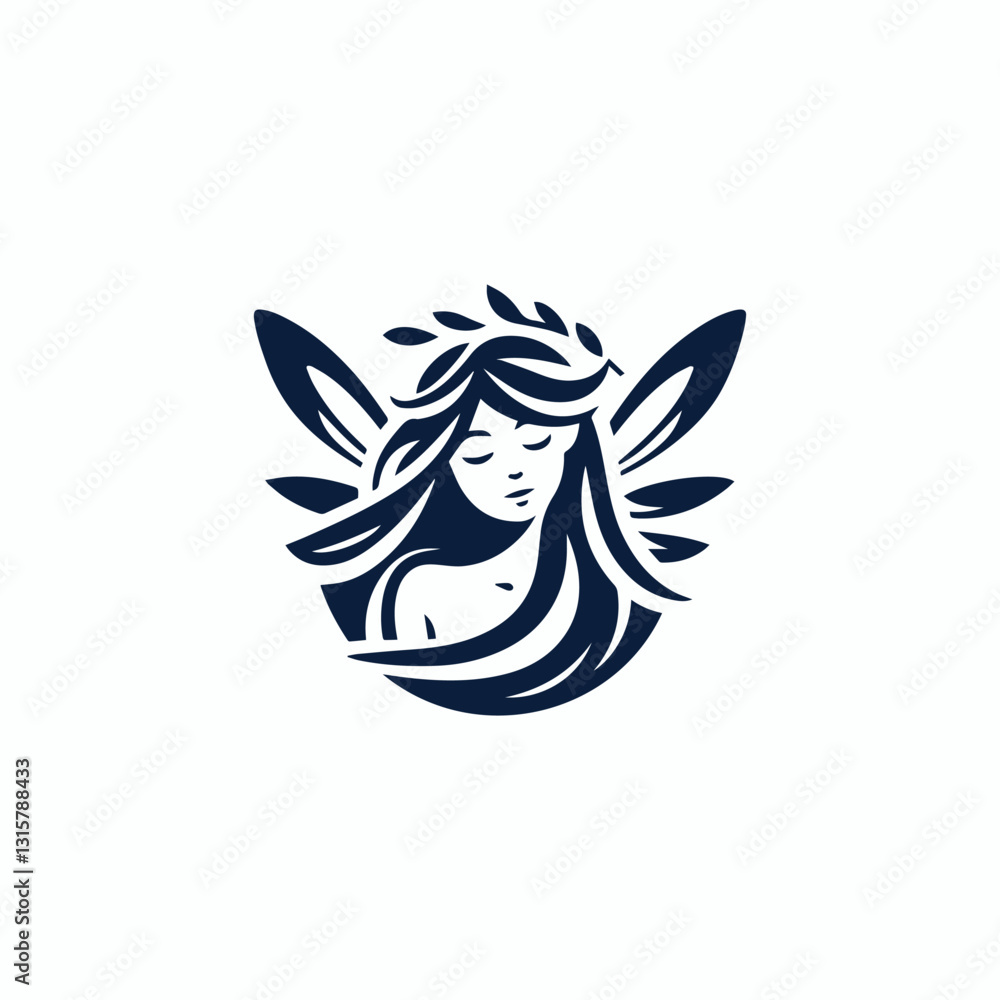 Obraz premium Fairy nymph logo