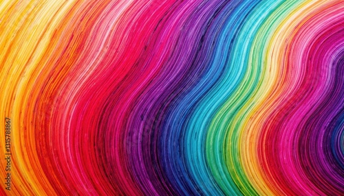 Vibrant and dynamic lines of varying thickness and opacity dance across the canvas in a mesmerizing display of movement and energy