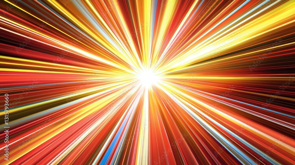 Dynamic Radiating Lines: A Burst of Color and Light Dynamic Radiating Lines: A Burst of Color and Light